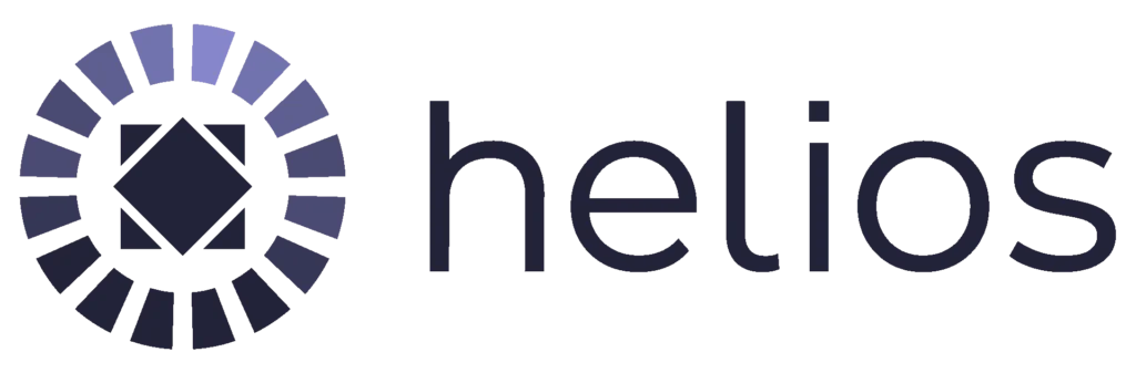 Helios Logo ohne Slogan in Blau und Violett